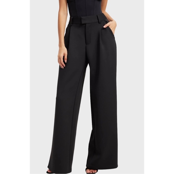 Good American Scuba Trousers, Women’s Size 6/28, Black